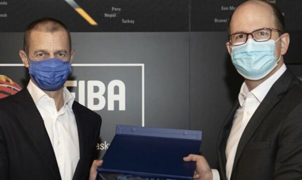 UEFA President Aleksander Ceferin visits House of Basketball
